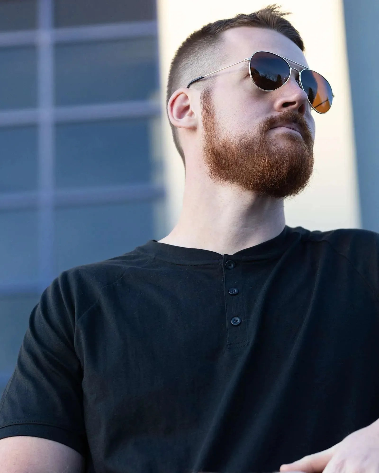 Custom recycled aviator sunglasses with UV400 lenses - 12